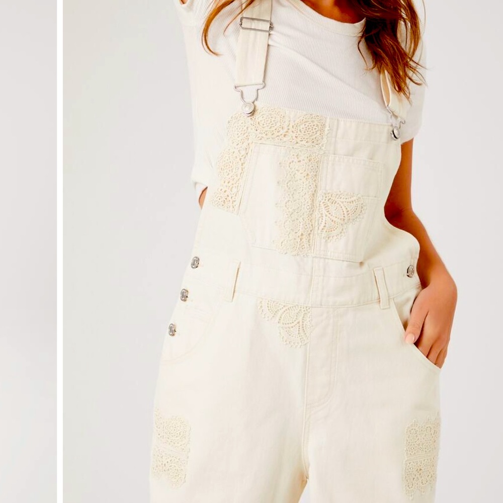 Lace Twill Juniors overalls size L